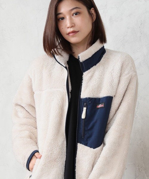 Dickies(ディッキーズ)の「【GENUINE DICKIES/ジェニュインディッキーズ】シャギーボア スタンドジップブルゾン(ブルゾン・メンズ・ブラック/ベージュ/オフホワイト/ブルーグリーン・LL/M/L)」の20枚目の写真