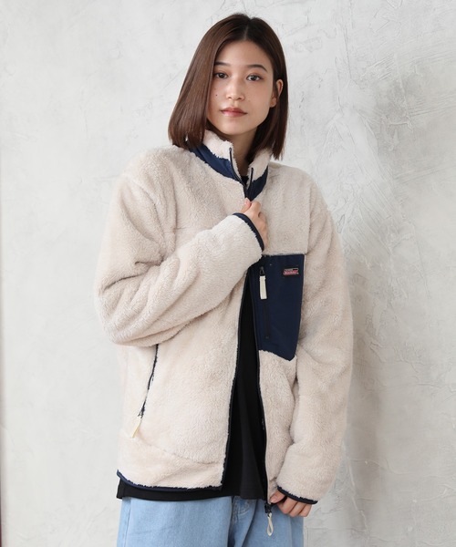 Dickies(ディッキーズ)の「【GENUINE DICKIES/ジェニュインディッキーズ】シャギーボア スタンドジップブルゾン(ブルゾン・メンズ・ブラック/ベージュ/オフホワイト/ブルーグリーン・LL/M/L)」の21枚目の写真