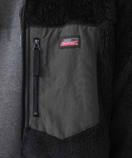 Dickies(ディッキーズ)の「【GENUINE DICKIES/ジェニュインディッキーズ】シャギーボア スタンドジップブルゾン(ブルゾン・メンズ・ブラック/ベージュ/オフホワイト/ブルーグリーン・LL/M/L)」の15枚目の写真