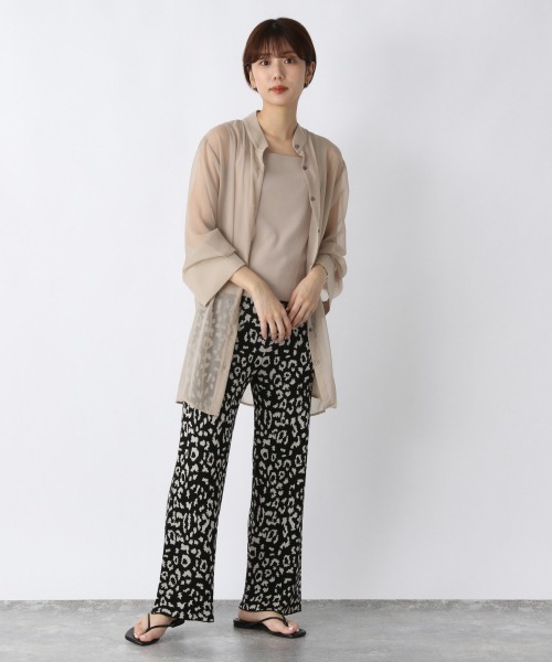 JEANASIS（ジーナシス）の「ホルターデザインソウバリタンク/955915（タンクトップ・レディース・ブラック/グリーン/グレイッシュベージュ/ブルー/オレンジ/アイボリー/ダークグリーン・FREE）」の14枚目の写真