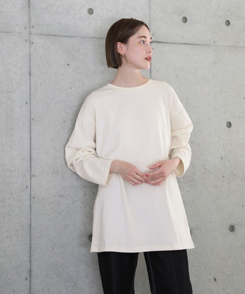 select MOCA（セレクトモカ）の「イラストロングTシャツ（ユニセックスロンT）（Tシャツ/カットソー・レディース・ホワイト×レッド/ホワイト×ブルー/ブラック×レッド/ブラック×ブルー・SMALL/MEDIUM/LARGE/X-LARGE）」の10枚目の写真