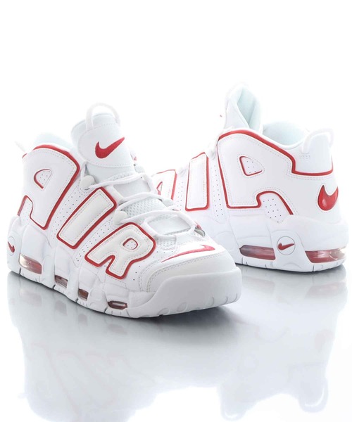 NIKE（ナイキ）の「入荷禁止 NIKE AIR MORE UPTEMPO '96 White and Varsity Red【SP】（スニーカー・メンズ・ホワイト・24.5cm/25.0cm/25.5cm/26.0cm/26.5cm/27.0cm/27.5cm）」の3枚目の写真