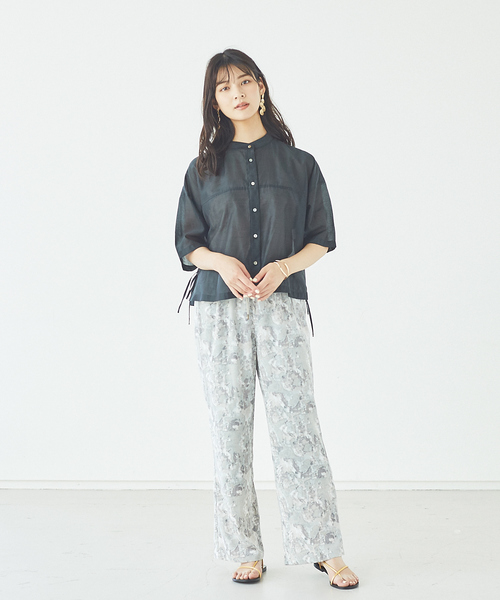 abahouse mavie（アバハウスマヴィ）の「【販売店舗限定】プリントパンツ（その他パンツ・レディース・グレー/アイボリー/スモークピンク・フリー）」の15枚目の写真