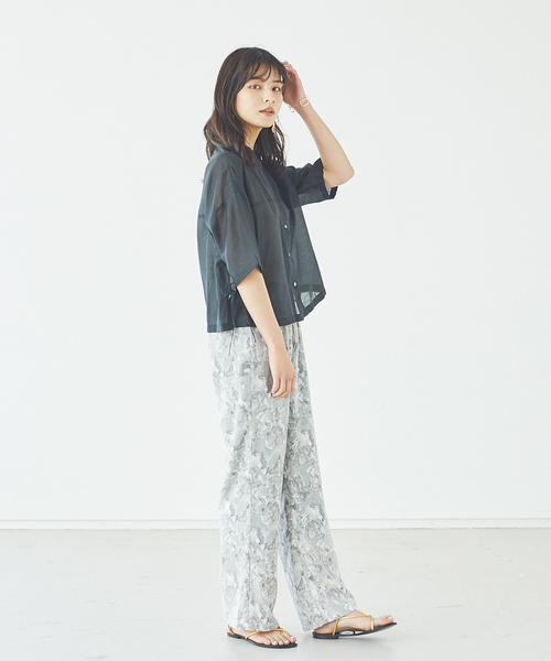 abahouse mavie（アバハウスマヴィ）の「【販売店舗限定】プリントパンツ（その他パンツ・レディース・グレー/アイボリー/スモークピンク・フリー）」の16枚目の写真