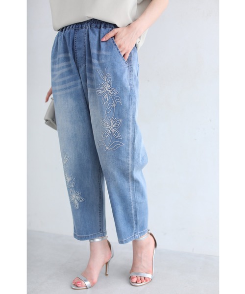 ☆専用☆新品未使用タグ付　SUKALA デニムリブパンツ　M SUKALA】リブデニムレギンス(Sサイズ ネイビー・チョコレート