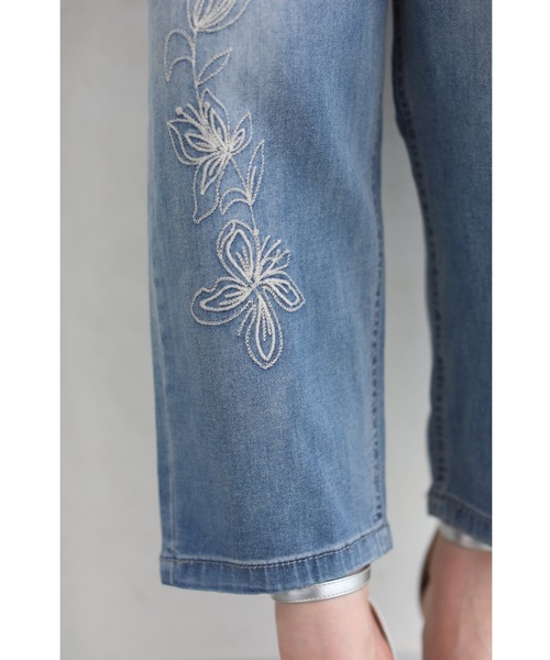LiiLu lilo pants 4y お花刺繍 パンツ LiiLu lilo pants 4y お花刺繍 パンツ