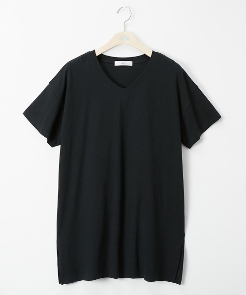 サイドスリットｖネックチュニック その他トップス Smile Smile その他トップス 大きいサイズ 綿１００ 綿１００ Land スマイルランド のファッション