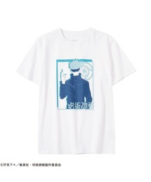 メンズ 呪術廻戦 五条悟 フロントプリントTシャツ