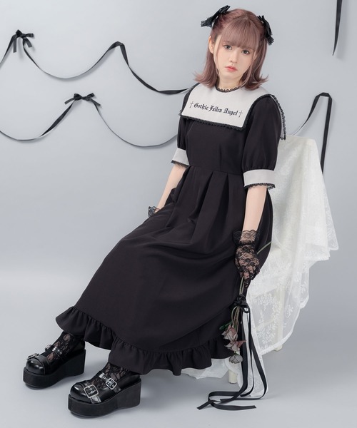 DearMyLove（ディアマイラブ）の「闇刺繍デザインワンピース