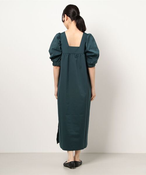 ONEME(ワンム)の「【 ONEME 】 Easy Noble Dress(ワンピース・レディース・ブラック/ダークグリーン・FREE)」の8枚目の写真