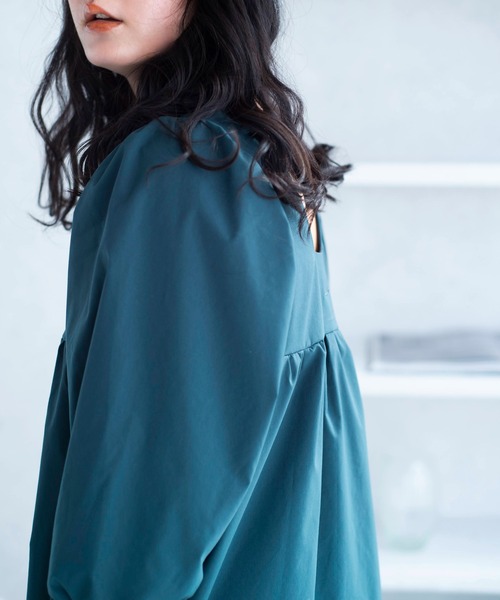 ONEME(ワンム)の「【 ONEME 】 Easy Noble Dress(ワンピース・レディース・ブラック/ダークグリーン・FREE)」の16枚目の写真