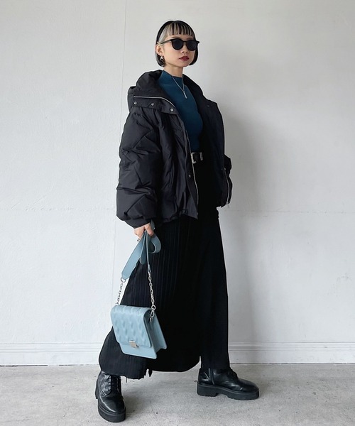 PAGEBOY(ページボーイ)の「エコクラウドナカワタブルゾン(ブルゾン・レディース・ブラック/オリーブ/アイボリー/ブラウン系その他・SMALL/MEDIUM)」の20枚目の写真