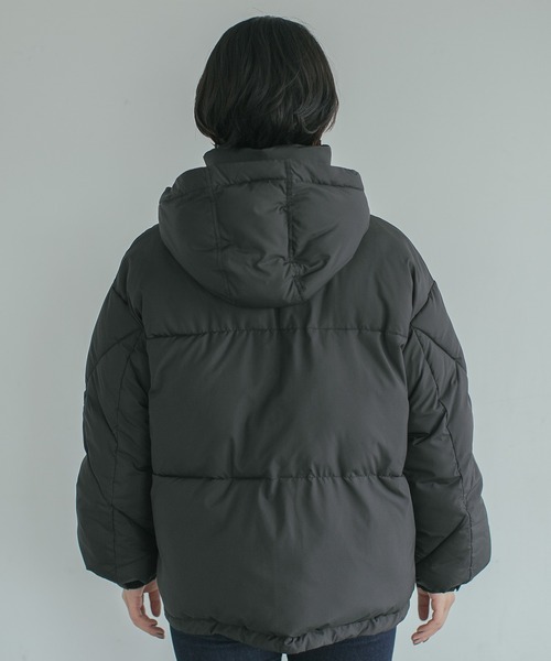 PAGEBOY(ページボーイ)の「エコクラウドナカワタブルゾン(ブルゾン・レディース・ブラック/オリーブ/アイボリー/ブラウン系その他・SMALL/MEDIUM)」の17枚目の写真