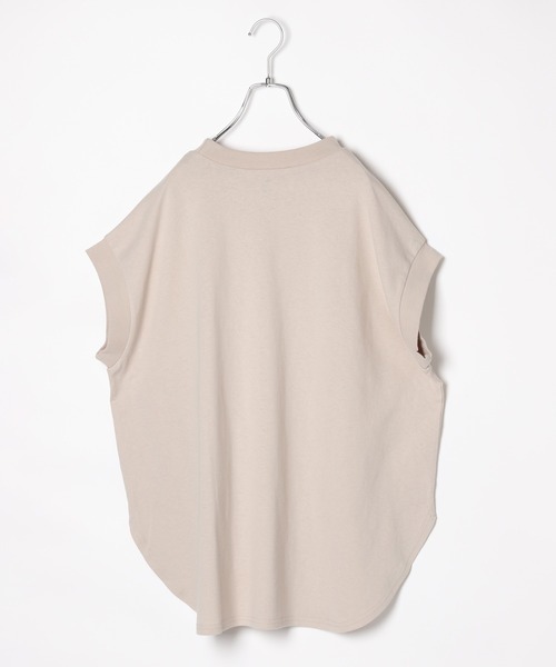 GLOBAL WORK（グローバルワーク）の「【AND YUA ANY】1分袖スリットチュニック/957615（Tシャツ/カットソー・キッズ・チャコールグレー/ライトグリーン/ライトベージュ・150cm/160cm）」の5枚目の写真