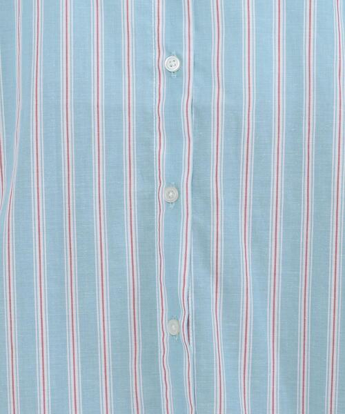 coen（コーエン）の「コットンブレンドバンドカラーシャツ#（シャツ/ブラウス・レディース・ベージュ/ネイビー/オフホワイト/ライトブルー・LARGE/MEDIUM）」の13枚目の写真