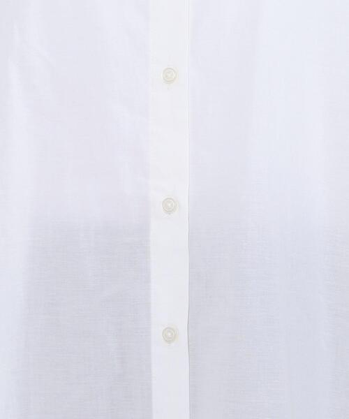 coen（コーエン）の「コットンブレンドバンドカラーシャツ#（シャツ/ブラウス・レディース・ベージュ/ネイビー/オフホワイト/ライトブルー・LARGE/MEDIUM）」の16枚目の写真