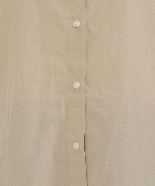 coen（コーエン）の「コットンブレンドバンドカラーシャツ#（シャツ/ブラウス・レディース・ベージュ/ネイビー/オフホワイト/ライトブルー・LARGE/MEDIUM）」の17枚目の写真