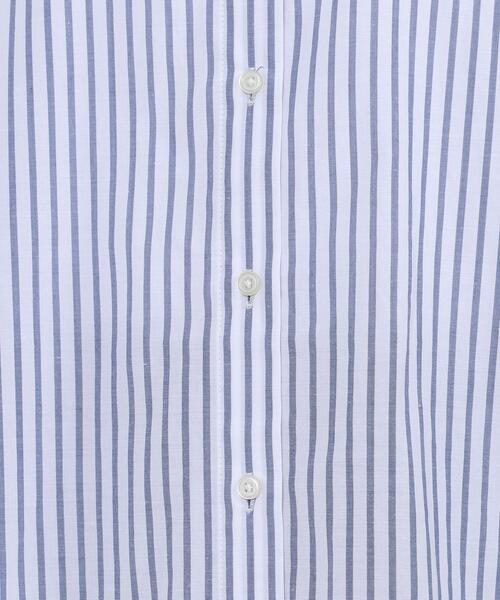 coen（コーエン）の「コットンブレンドバンドカラーシャツ#（シャツ/ブラウス・レディース・ベージュ/ネイビー/オフホワイト/ライトブルー・LARGE/MEDIUM）」の11枚目の写真