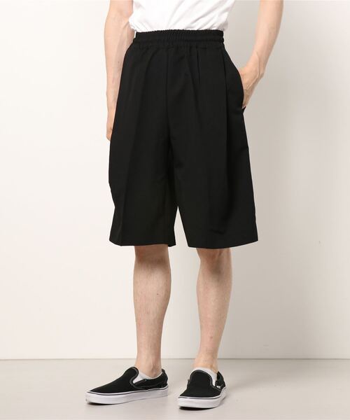 XU（エックスユー）の「【XU/エックスユー】half wide pants/ハーフ ワイド パンツ（その他パンツ・メンズ・グレー/ブラック・ONE SIZE）」の5枚目の写真