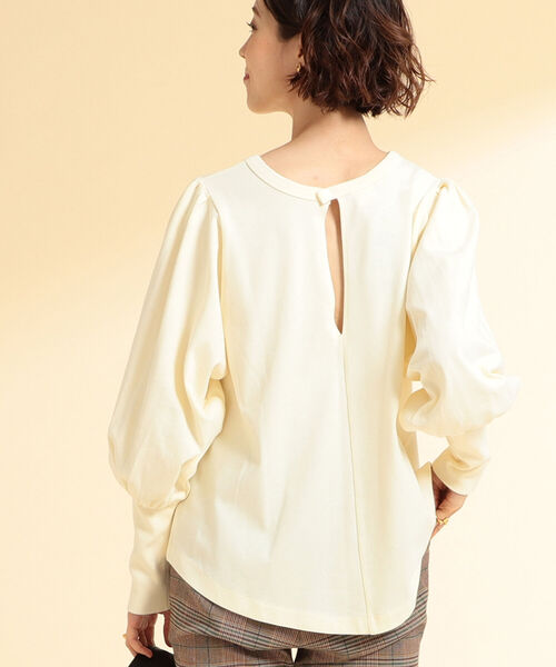 Ray BEAMS(レイビームス)の「Champion × Ray BEAMS / 別注 ロング スリーブ Tシャツ(Tシャツ/カットソー・レディース・チャコールグレー/オフホワイト/ダークブラウン・M)」の6枚目の写真