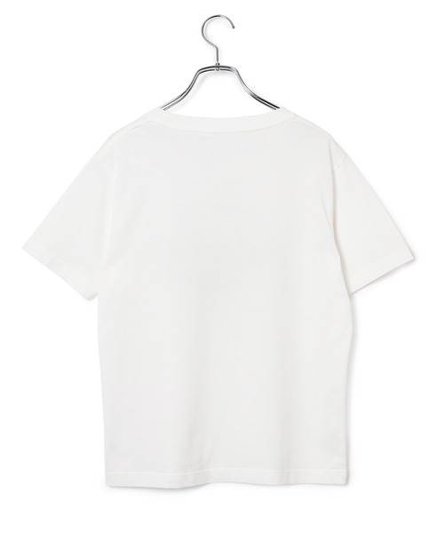 ADAM ET ROPE'（アダムエロペ）の「ice-creamパッケージロゴTシャツ（Tシャツ/カットソー・レディース・ホワイト/チャコールグレー/キナリ・FREE）」の6枚目の写真