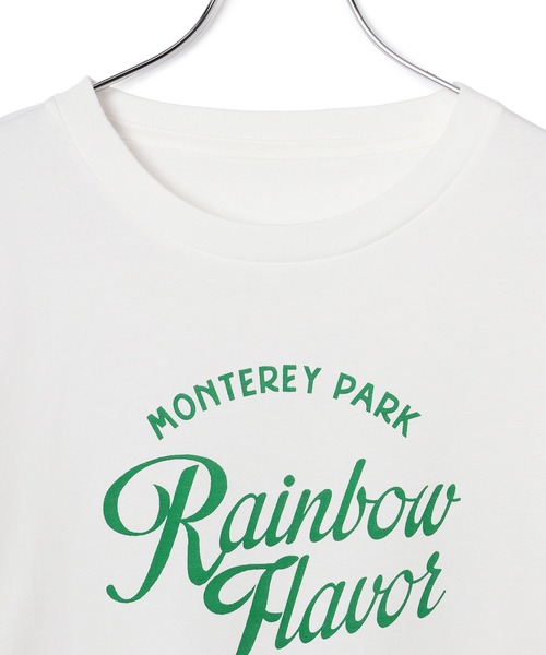 ADAM ET ROPE'（アダムエロペ）の「ice-creamパッケージロゴTシャツ（Tシャツ/カットソー・レディース・ホワイト/チャコールグレー/キナリ・FREE）」の8枚目の写真