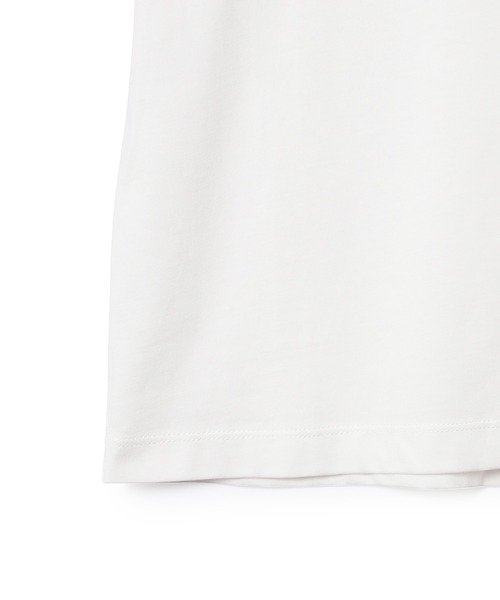 ADAM ET ROPE'（アダムエロペ）の「ice-creamパッケージロゴTシャツ（Tシャツ/カットソー・レディース・ホワイト/チャコールグレー/キナリ・FREE）」の11枚目の写真