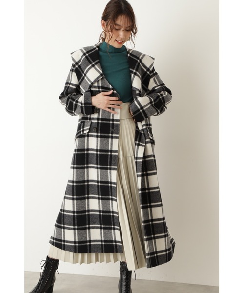 JILL STUART(ジルスチュアート)の「◆ラヴィニアコート(ステンカラーコート・レディース・ブラック/ベージュ・MEDIUM/SMALL)」の16枚目の写真