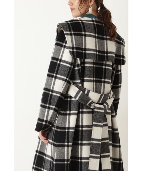 JILL STUART(ジルスチュアート)の「◆ラヴィニアコート(ステンカラーコート・レディース・ブラック/ベージュ・MEDIUM/SMALL)」の9枚目の写真