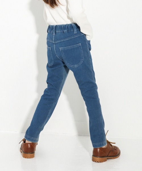 BRANSHES(ブランシェス)の「デニムニットロングパンツ(デニムパンツ・キッズ・ブルー/ブラック/ネイビー・120cm/110cm/130cm/100cm/150cm/90cm/140cm)」の3枚目の写真