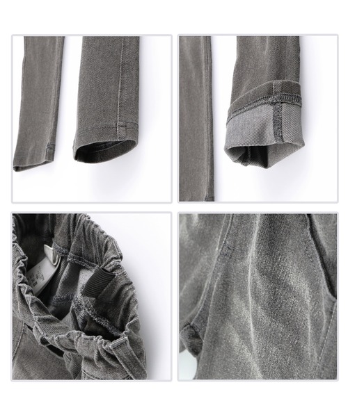 BRANSHES(ブランシェス)の「デニムニットロングパンツ(デニムパンツ・キッズ・ブルー/ブラック/ネイビー・120cm/110cm/130cm/100cm/150cm/90cm/140cm)」の9枚目の写真