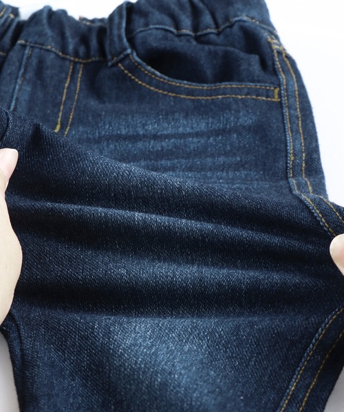 BRANSHES(ブランシェス)の「デニムニットロングパンツ(デニムパンツ・キッズ・ブルー/ブラック/ネイビー・120cm/110cm/130cm/100cm/150cm/90cm/140cm)」の17枚目の写真