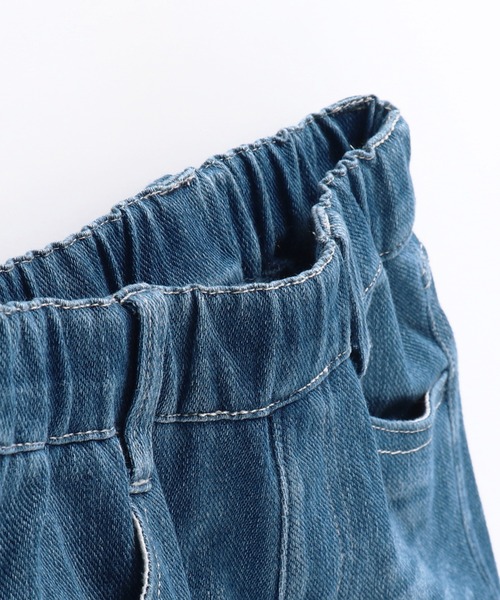 BRANSHES(ブランシェス)の「デニムニットロングパンツ(デニムパンツ・キッズ・ブルー/ブラック/ネイビー・120cm/110cm/130cm/100cm/150cm/90cm/140cm)」の21枚目の写真