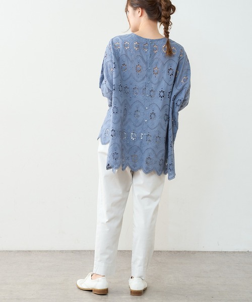 PUAL CE CIN（ピュアルセシン）の「ストレッチスリムテーパードパンツ（その他パンツ・レディース・グレー/オリーブ/グリーン/レッド系その他/ライトベージュ・FREE）」の7枚目の写真