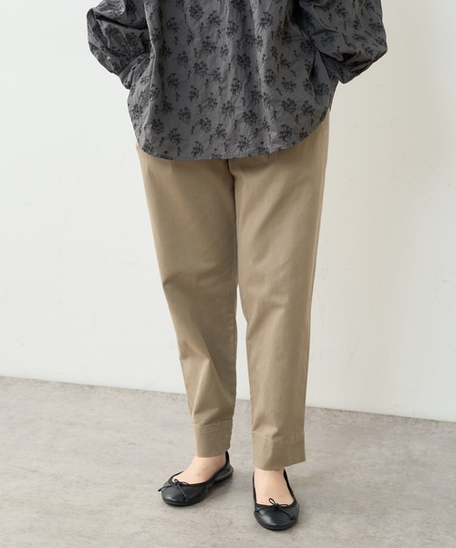 PUAL CE CIN（ピュアルセシン）の「ストレッチスリムテーパードパンツ（その他パンツ・レディース・グレー/オリーブ/グリーン/レッド系その他/ライトベージュ・FREE）」の15枚目の写真