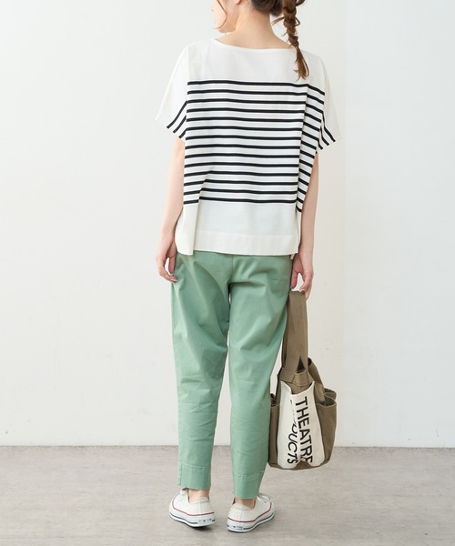 PUAL CE CIN（ピュアルセシン）の「ストレッチスリムテーパードパンツ（その他パンツ・レディース・グレー/オリーブ/グリーン/レッド系その他/ライトベージュ・FREE）」の11枚目の写真