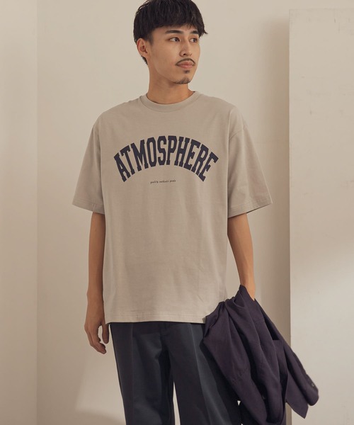 URBAN RESEARCH DOORS（アーバンリサーチドアーズ）の「カレッジプリントTシャツ（Tシャツ/カットソー・メンズ・ブラウン/ライトグレー/ホワイト・38/40）」の2枚目の写真