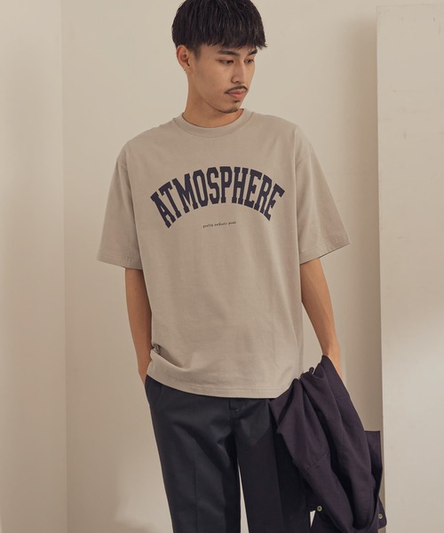 URBAN RESEARCH DOORS（アーバンリサーチドアーズ）の「カレッジプリントTシャツ（Tシャツ/カットソー・メンズ・ブラウン/ライトグレー/ホワイト・38/40）」の6枚目の写真