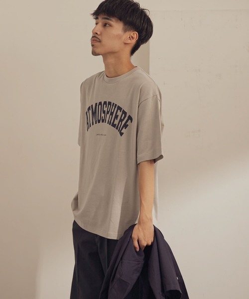 URBAN RESEARCH DOORS（アーバンリサーチドアーズ）の「カレッジプリントTシャツ（Tシャツ/カットソー・メンズ・ブラウン/ライトグレー/ホワイト・38/40）」の7枚目の写真