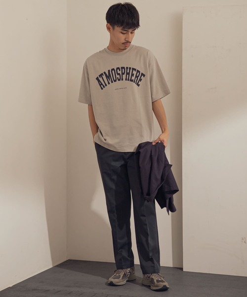 URBAN RESEARCH DOORS（アーバンリサーチドアーズ）の「カレッジプリントTシャツ（Tシャツ/カットソー・メンズ・ブラウン/ライトグレー/ホワイト・38/40）」の8枚目の写真
