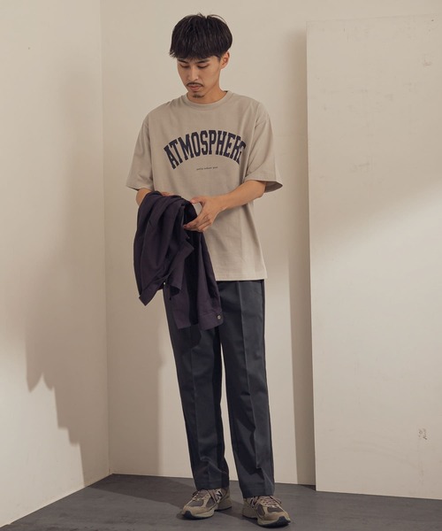 URBAN RESEARCH DOORS（アーバンリサーチドアーズ）の「カレッジプリントTシャツ（Tシャツ/カットソー・メンズ・ブラウン/ライトグレー/ホワイト・38/40）」の9枚目の写真