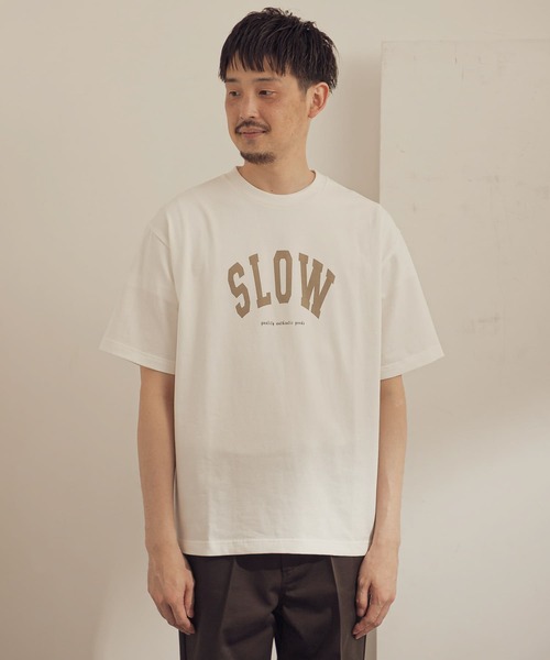 URBAN RESEARCH DOORS（アーバンリサーチドアーズ）の「カレッジプリントTシャツ（Tシャツ/カットソー・メンズ・ブラウン/ライトグレー/ホワイト・38/40）」の17枚目の写真