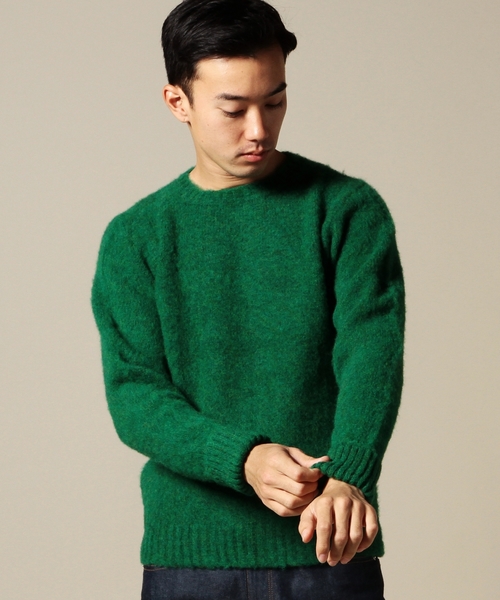 BEAUTY&YOUTH UNITED ARROWS(ビューティーアンドユースユナイテッドアローズ)の「<C.E. FORSYTH> C/N KNIT/ニット ◆(ニット/セーター・メンズ・ホワイト/ブラック/ワインレッド/ネイビー/ケリー・40/42/38)」の3枚目の写真