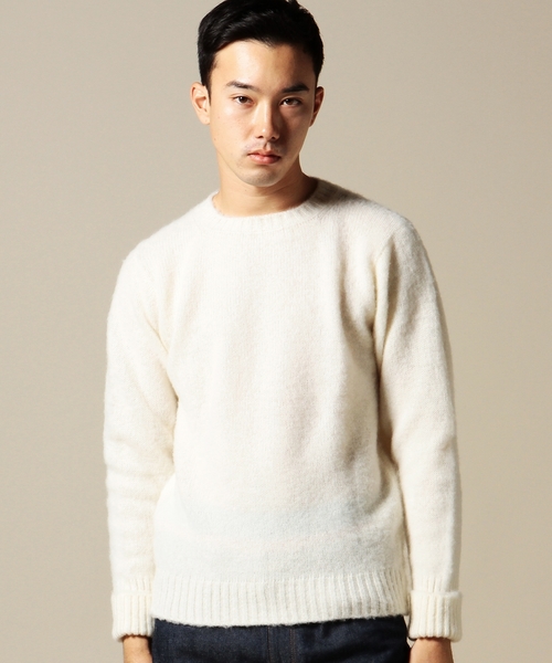 BEAUTY&YOUTH UNITED ARROWS(ビューティーアンドユースユナイテッドアローズ)の「<C.E. FORSYTH> C/N KNIT/ニット ◆(ニット/セーター・メンズ・ホワイト/ブラック/ワインレッド/ネイビー/ケリー・40/42/38)」の2枚目の写真