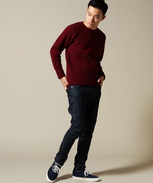 BEAUTY&YOUTH UNITED ARROWS(ビューティーアンドユースユナイテッドアローズ)の「<C.E. FORSYTH> C/N KNIT/ニット ◆(ニット/セーター・メンズ・ホワイト/ブラック/ワインレッド/ネイビー/ケリー・40/42/38)」の9枚目の写真