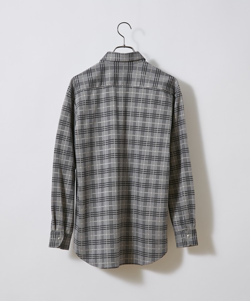 Curly(カーリー)の「#【CURLY&Co./カーリー】FINSBURY RC SHIRTS“Check”/フィンズベリーレギュラーカラーシャツ(シャツ/ブラウス・メンズ・ベージュ/グレー・1/2)」の3枚目の写真
