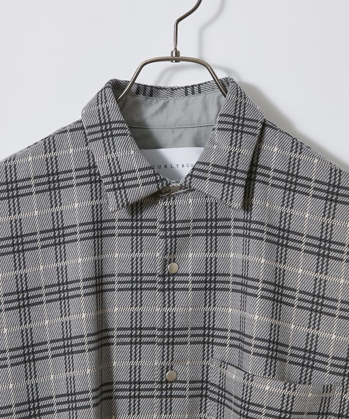 Curly(カーリー)の「#【CURLY&Co./カーリー】FINSBURY RC SHIRTS“Check”/フィンズベリーレギュラーカラーシャツ(シャツ/ブラウス・メンズ・ベージュ/グレー・1/2)」の6枚目の写真