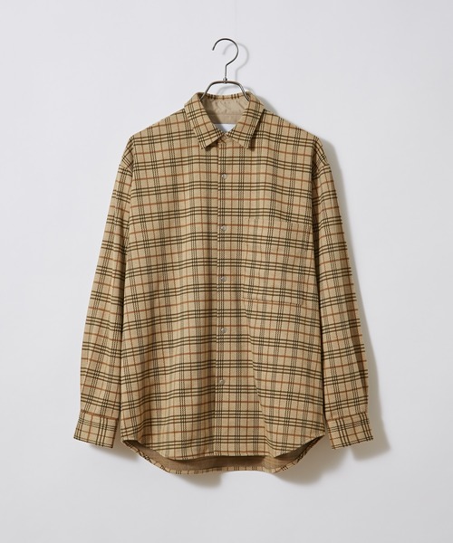 Curly(カーリー)の「#【CURLY&Co./カーリー】FINSBURY RC SHIRTS“Check”/フィンズベリーレギュラーカラーシャツ(シャツ/ブラウス・メンズ・ベージュ/グレー・1/2)」の10枚目の写真