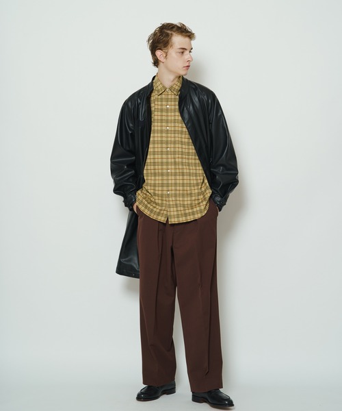 Curly(カーリー)の「#【CURLY&Co./カーリー】FINSBURY RC SHIRTS“Check”/フィンズベリーレギュラーカラーシャツ(シャツ/ブラウス・メンズ・ベージュ/グレー・1/2)」の17枚目の写真