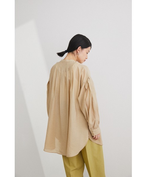 セール】ﾊﾞﾝﾄﾞｶﾗｰﾊﾞｯｸﾛﾝｸﾞｼｱｰｼｬﾂ（シャツ/ブラウス